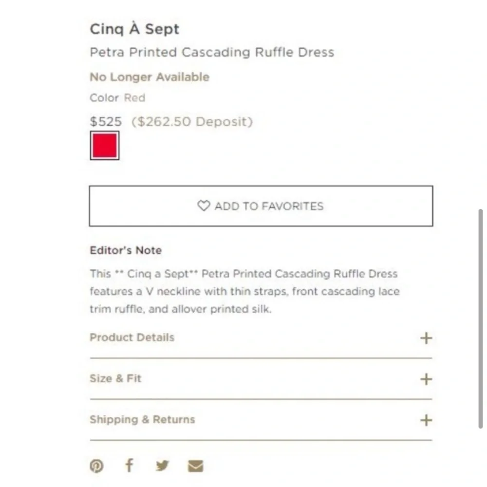 NWT Cinq à Sept Silk Petra Midi Slip Dress in Vermillion - Picture 11 of 11